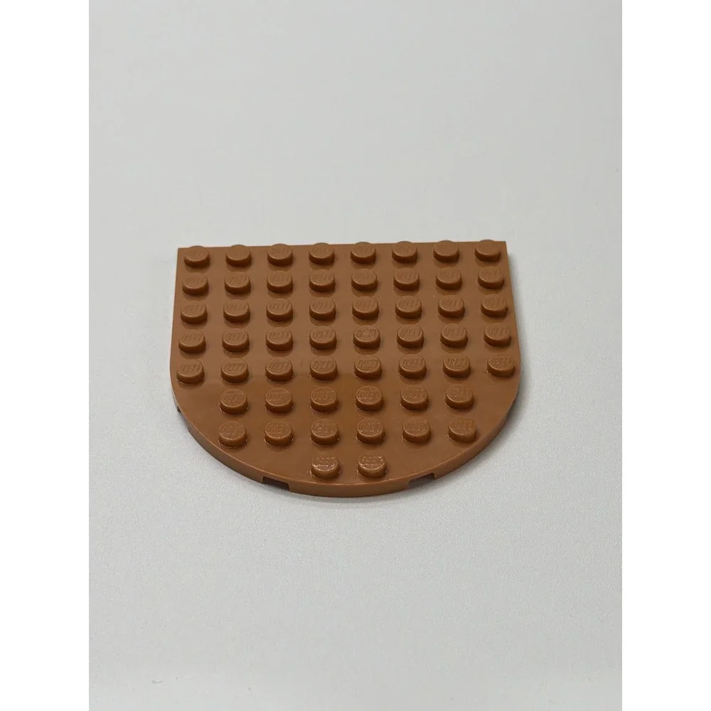 LEGO Plates Lot 3pc‎ Brown 8x8 Round Tan 6x8 Rectangle White 4x9 Wedge 41948